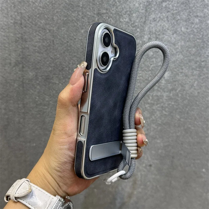 Flip Leather Stand Case for iPhone 11-16 Pro Max Plus, Shockproof