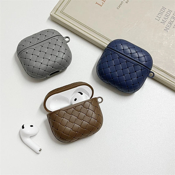 Luxury Weaving Leather Texture Case for AirPods Pro 2 – Shockproof and Dustproof Cover