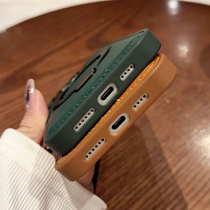 Luxury PU Leather Magnetic Stand Case for iPhone 11/12/13/14/15/16 Pro Max, Shockproof and Durable Design