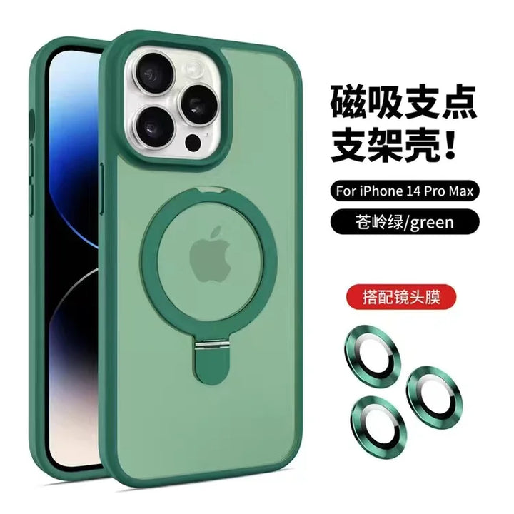 Luxury MagSafe Wireless Charging Case for iPhone 16/15/14/13/12/11 Pro Max with Magnetic Ring & Camera Protection