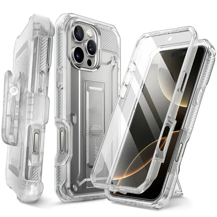iPhone 16 Pro Max Rugged Case with Screen Protector, 6.9-Inch Shockproof Cover