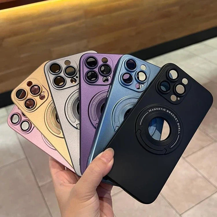 Magnetic Fold Bracket Case for iPhone 11/12/13/14/15/16 Pro Max