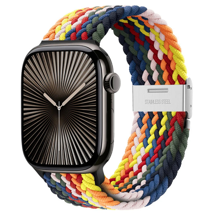 Braided Loop Nylon Strap for Apple Watch Ultra, Comfortable & Stylish Stretchable Band