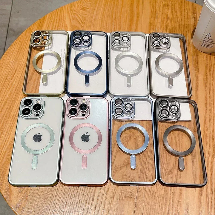 MagSafe Frosted Matte Magnetic Bumper Case for iPhone 11 12 13 14 15 16 Pro Max