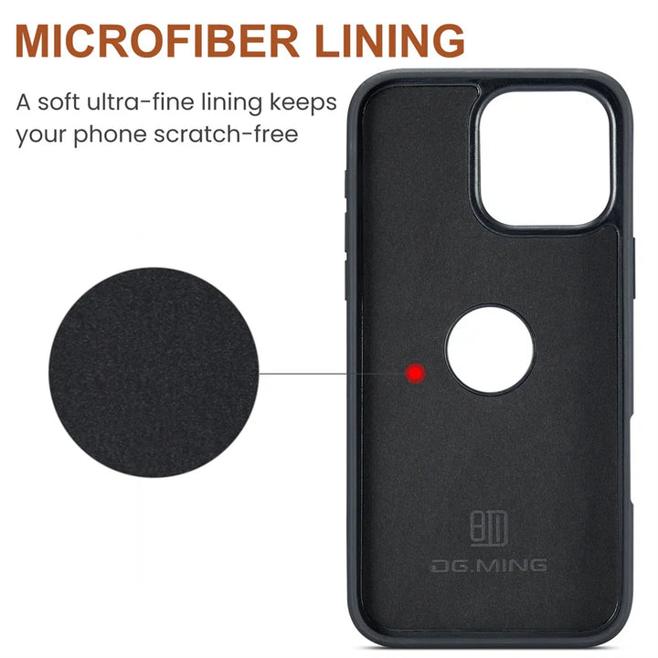 Luxury Magnetic Leather Case for iPhone 11/12/13/14/15/16 Pro Max with Magsafe and Wireless Charging Compatibility