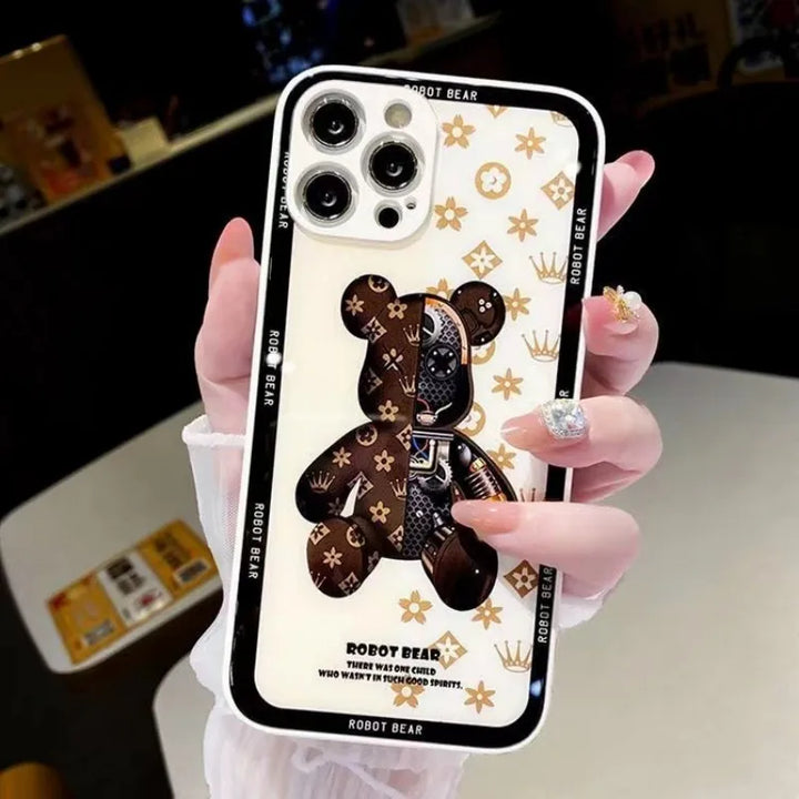 Luxury Phone Case Animal print phone case for iPhone, featuring geometric and pictorial designs, full coverage, and anti-scratch protection.