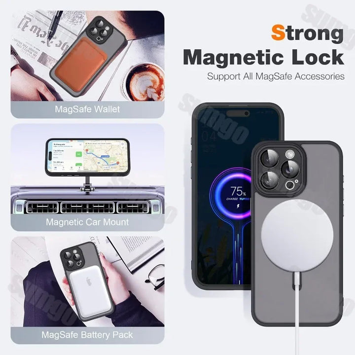 Desert Gold Shockproof Case for iPhone 11-16 Pro Max