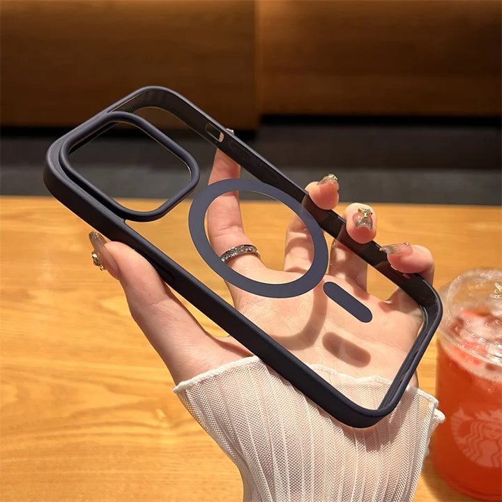Transparent MagSafe case for iPhone 16