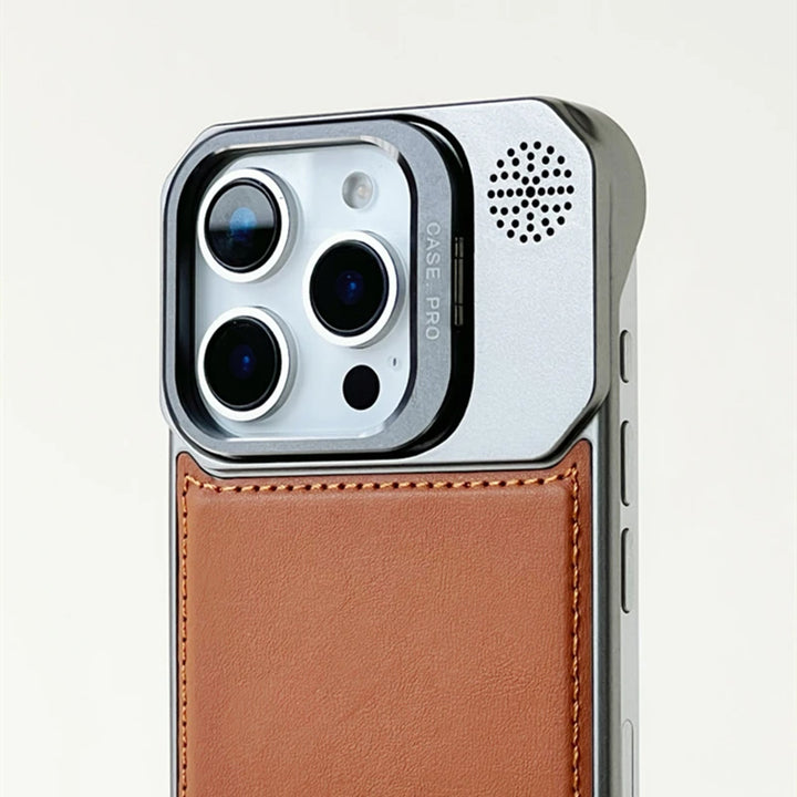 Magnetic PU Leather Phone Case with Kickstand and Wireless Charging for iPhone 11-16 Pro Max