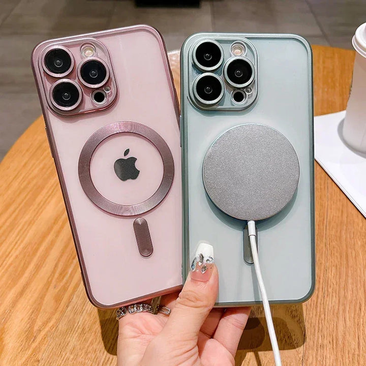 MagSafe Frosted Matte Magnetic Bumper Case for iPhone 11 12 13 14 15 16 Pro Max