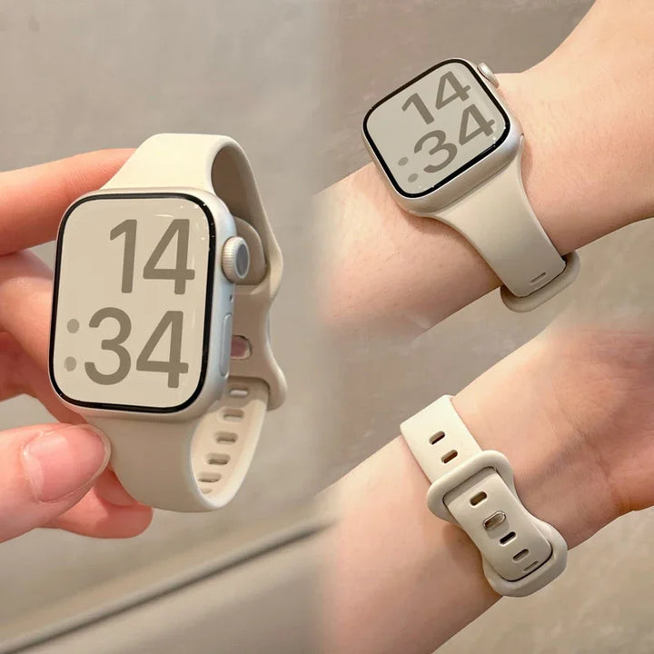 Slim Silicone Sport Strap for Apple Watch Ultra 2 – Soft, Waterproof & Lightweight Design