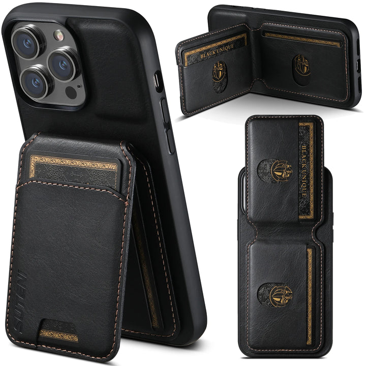 Card Holder Leather Wallet Case for iPhone 16 15 Pro Max 14 13 12 11 X XS XR