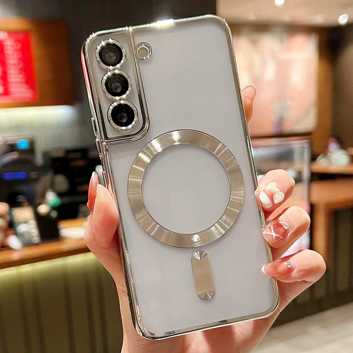 Luxury Magnetic Case for Samsung Galaxy S20/S21/S22/S23/S24 Ultra/Plus with Magsafe Compatibility