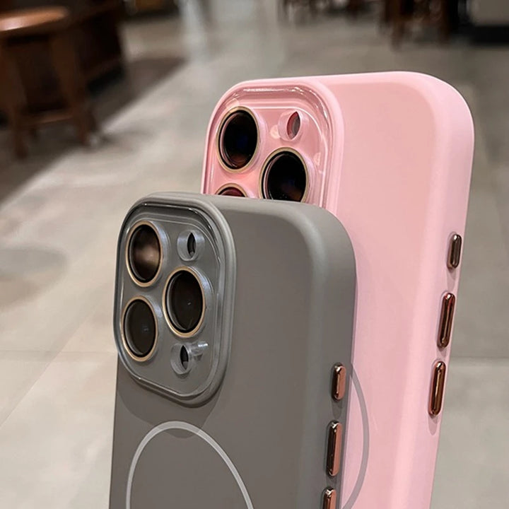MagSafe Liquid Silicone Case for iPhone 16 Pro Max – Shockproof & Wireless Charging Compatible