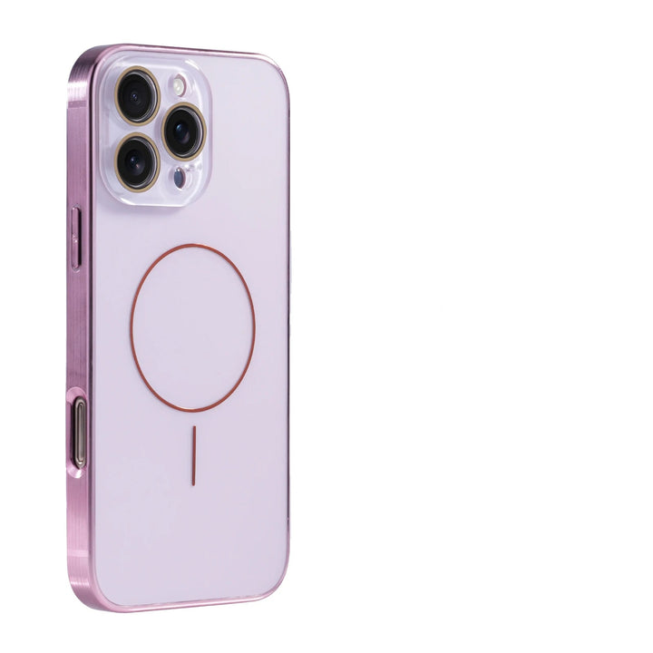 Lens Film Magnetic Case for iPhone 14, 15, 16 - Shockproof with Electroplating Frame and Wireless Charging Support