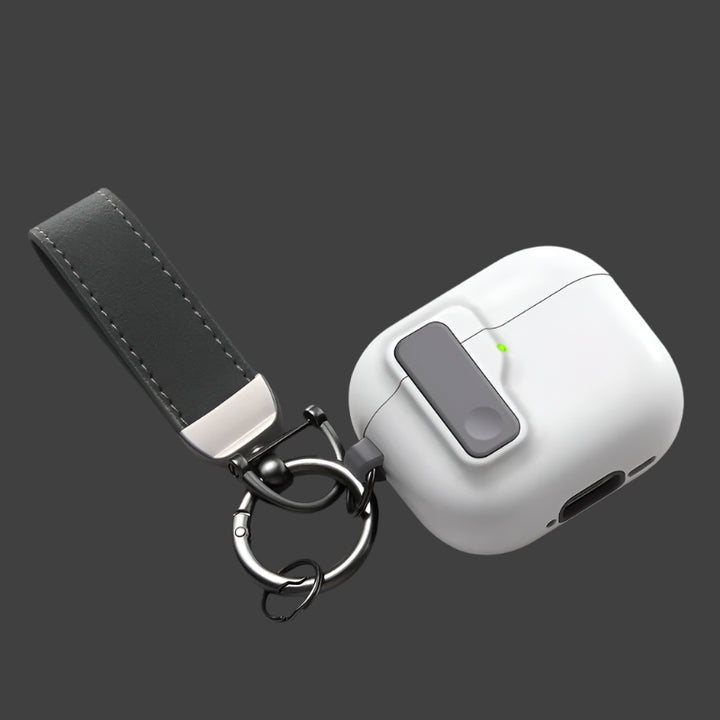 Luxury Shockproof Hard Plastic Case for AirPods Pro 2 with Hook – Anti-Scratch and Durable