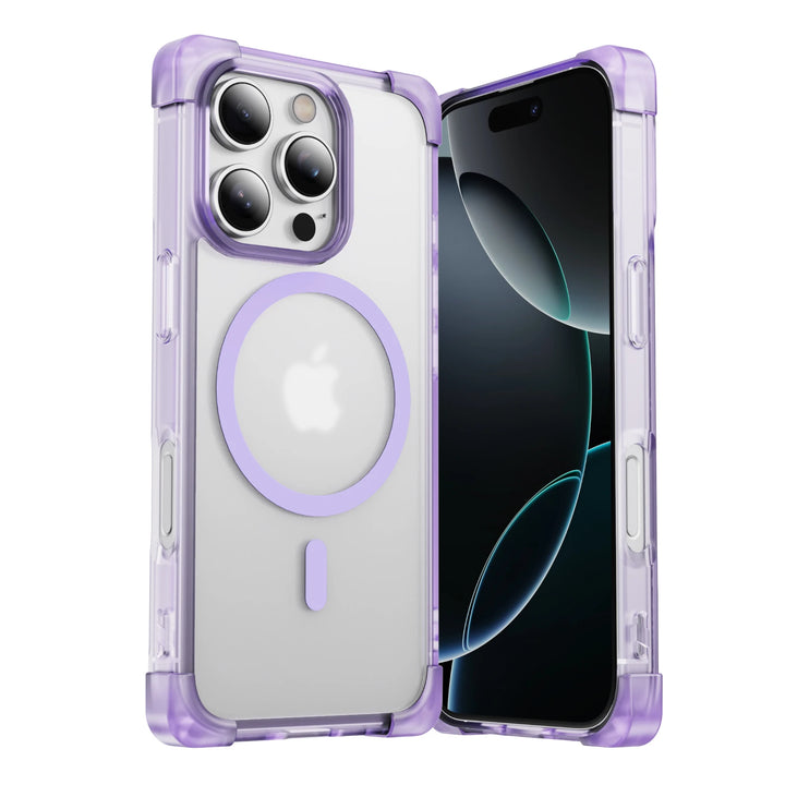 MagSafe Armor Matte Case for iPhone 16, 15 Pro Max – Shockproof & Wireless Charging Compatible