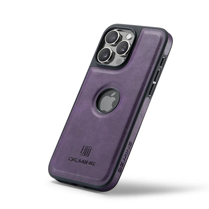Luxury Magnetic Leather Case for iPhone 11/12/13/14/15/16 Pro Max with Magsafe and Wireless Charging Compatibility