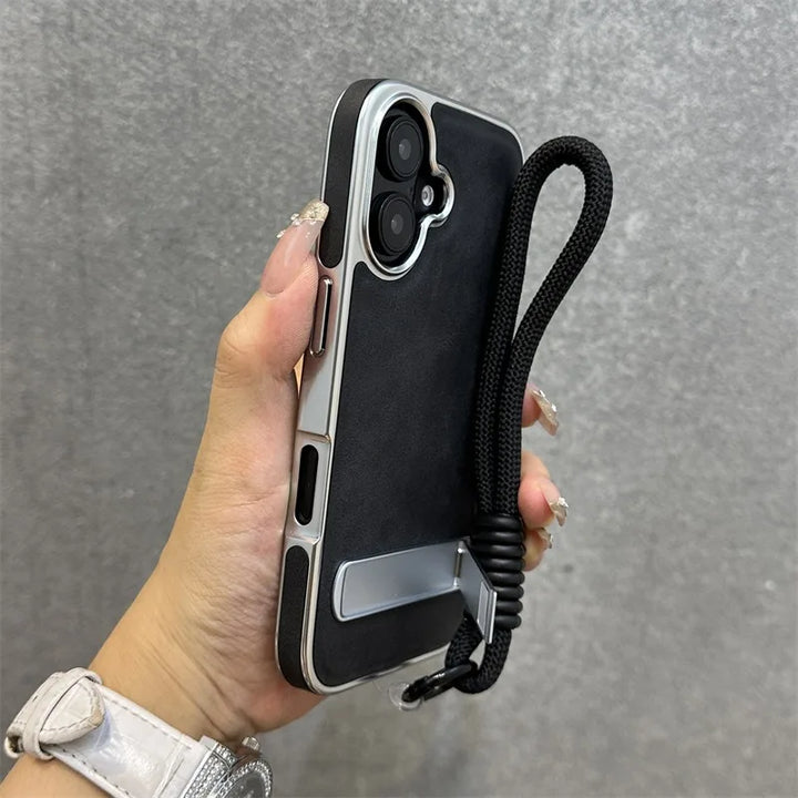 Flip Leather Stand Case for iPhone 11-16 Pro Max Plus, Shockproof
