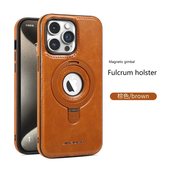 Luxury invisible ring holder iPhone case with MagSafe compatibility, shockproof design, fits iPhone 11, 12, 13, 14, 15, and 16 Pro Max.
